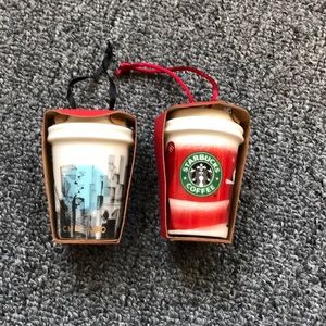 NWT Starbucks Chicago and Holiday Ornaments